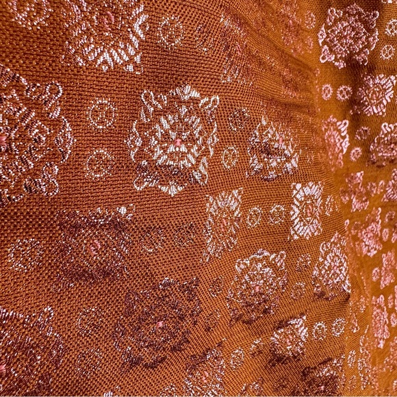 J. Crew Gold and Burnt Orange Skirt | US Size 8 - Picture 7 of 9